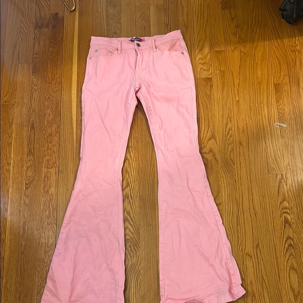 Pink Flare Jeans
